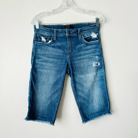 Joe's Jeans Raw-Hem Boyfriend Bermuda Short woman’s 28 - Picture 1 of 10